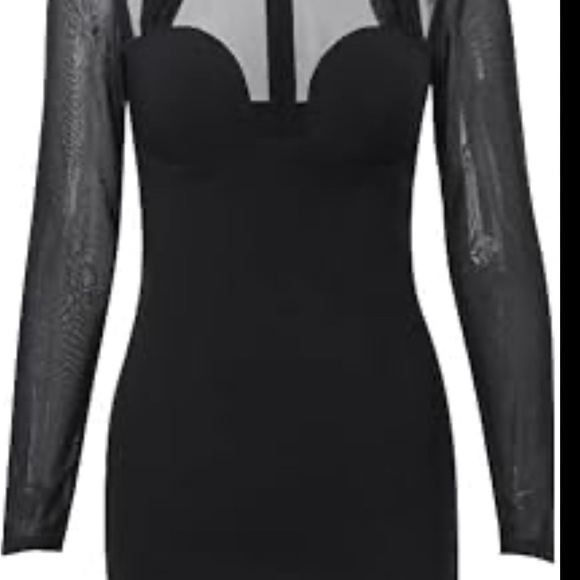 House of CB Black Long Sleeve Dress - Picture 10 of 10